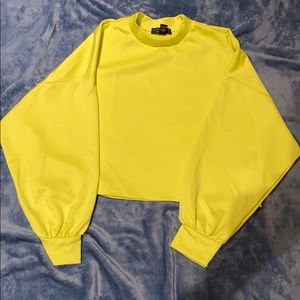 NEON YELLOW CROP TOP